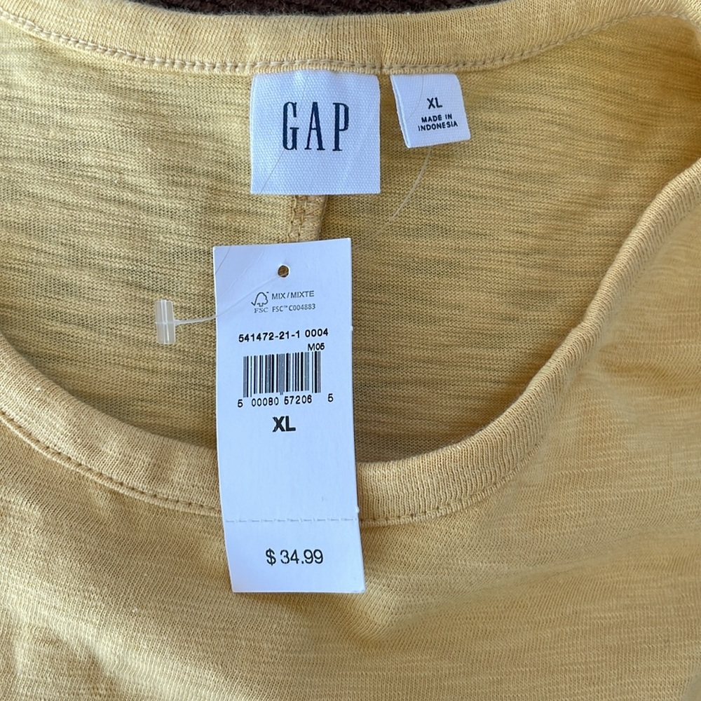 GAP Light Yellow Tee Dress - Picture 4 of 4